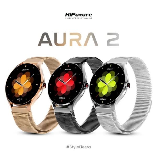 HiFuture AURA 2 — Smartwatch élégante connectée