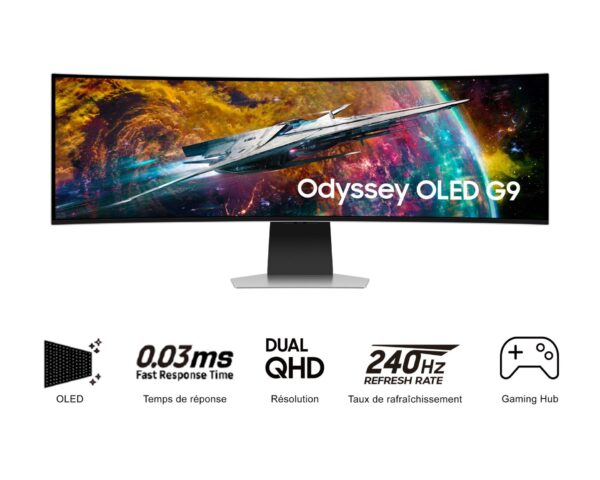 Écran PC Gaming 49" Odyssey OLED G9 G95SC DQHD 240Hz
